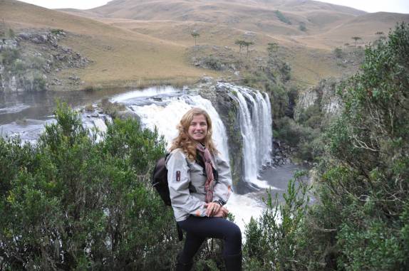 Visitando a cachoeira Rodrigues, em São José dos Ausentes - RS